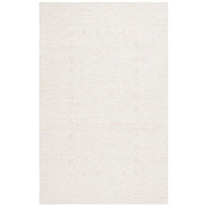 Ivory Hand Tufted Wool Rectangular 8' x 10' Area Rug