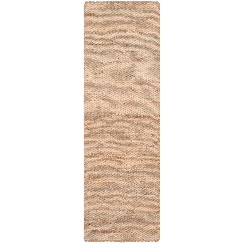 Handwoven Natural Jute 2'6" x 12' Runner Rug - Reversible and Eco-Friendly