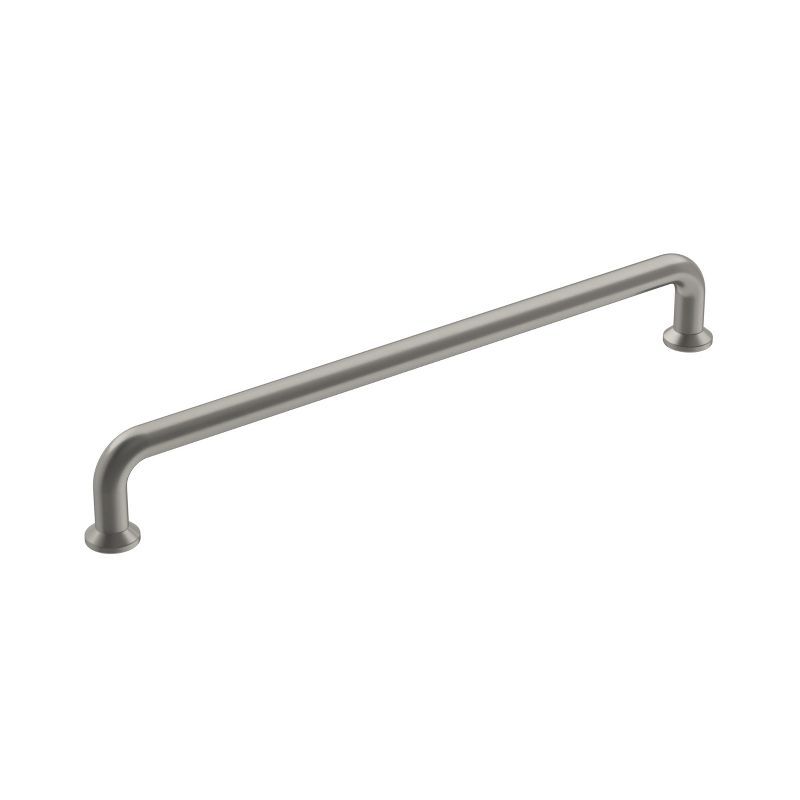 Brushed Nickel 8-Inch Cabinet Drawer Pull with Mounting Hardware