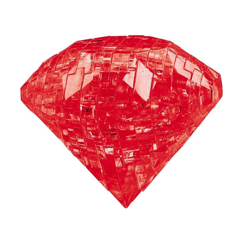 Red Ruby 3D Crystal Puzzle with 43 Pieces