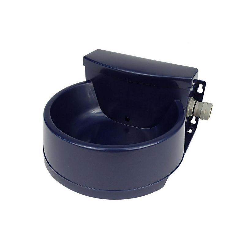 Navy Automatic Outdoor Pet Water Dispenser Bowl