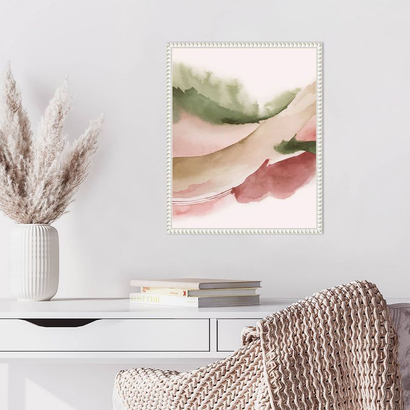 Grace Popp Strawberry Waves I Abstract Canvas Wall Art