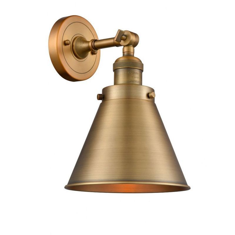 Brushed Brass 13'' Industrial Vintage Dimmable Wall Sconce