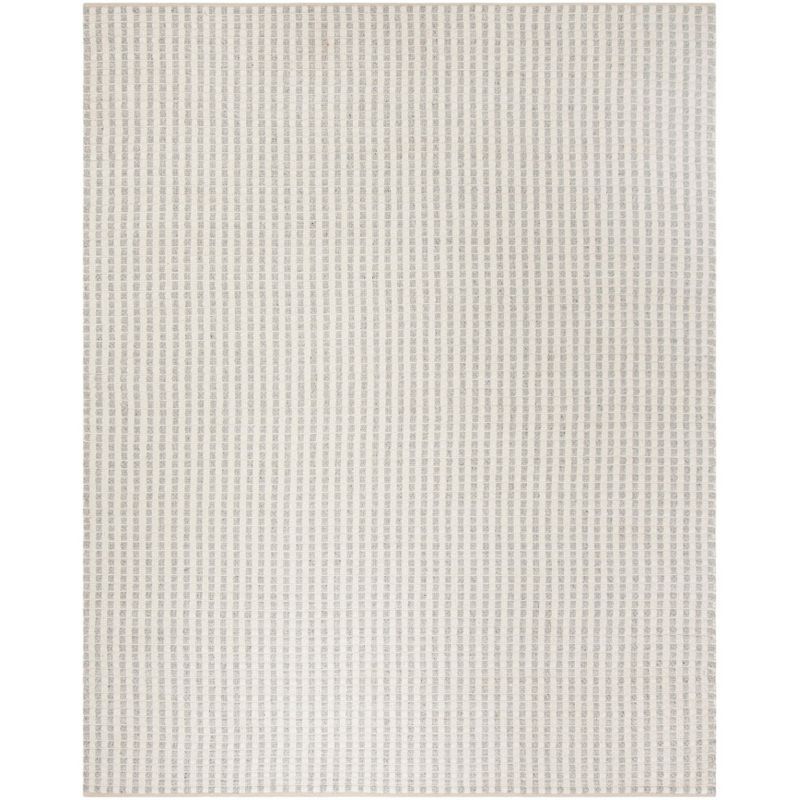 Handmade Gray Elegance 8' x 10' Hand-Tufted Viscose Area Rug