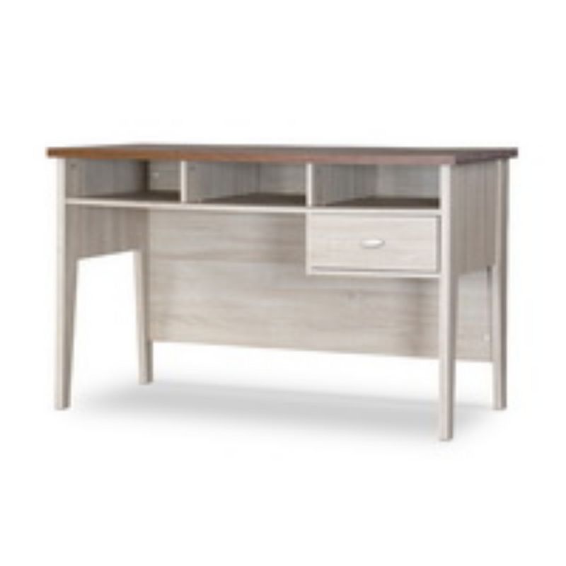 Tyler Two-Tone Wood Writing Desk with Drawer