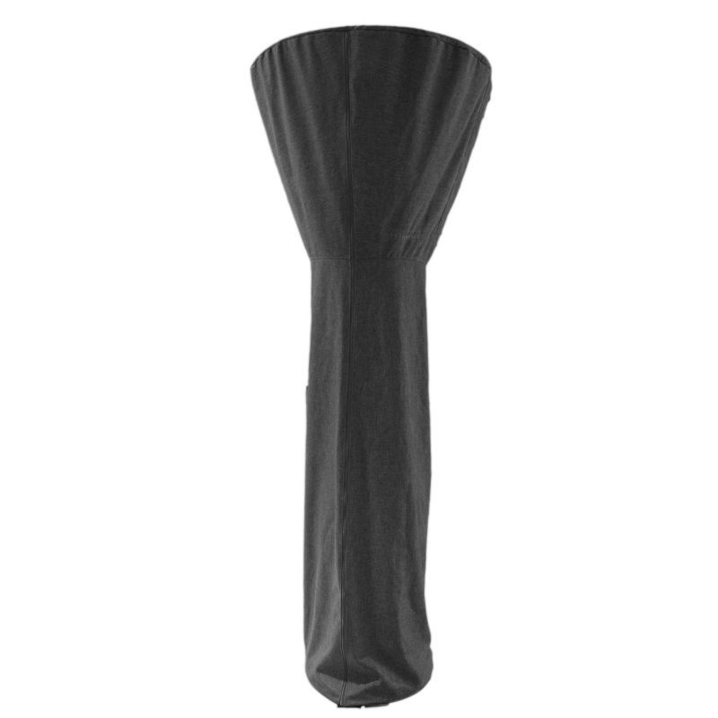 Gray Weather-Resistant Tall Patio Heater Cover with Zipper