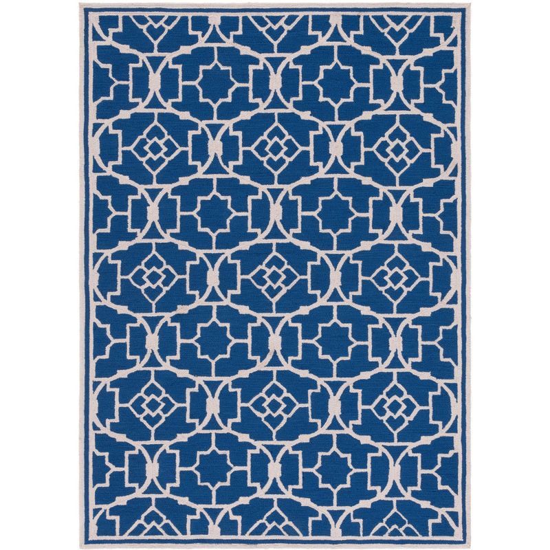 Ivory Floral Symphony Hand-Knotted Easy-Care Area Rug