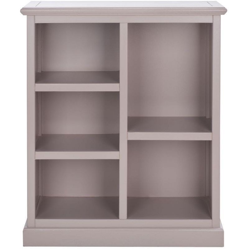 Quartz Gray Wood Cube Bookshelf