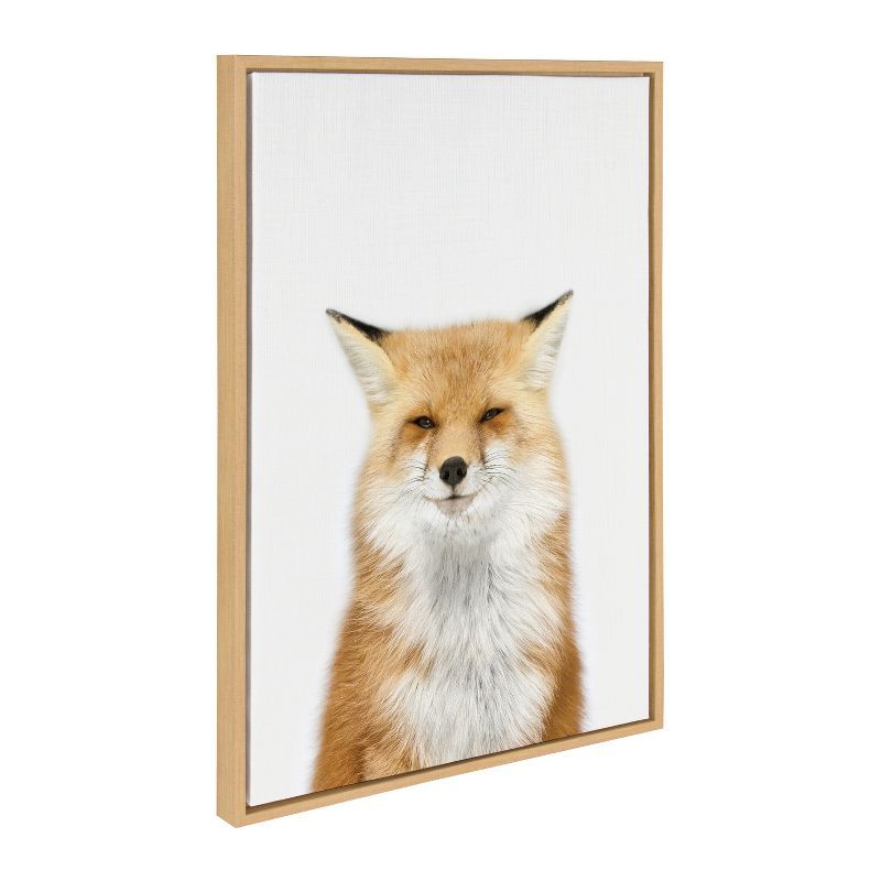 Whimsical Fox Animal Canvas Print for Nursery