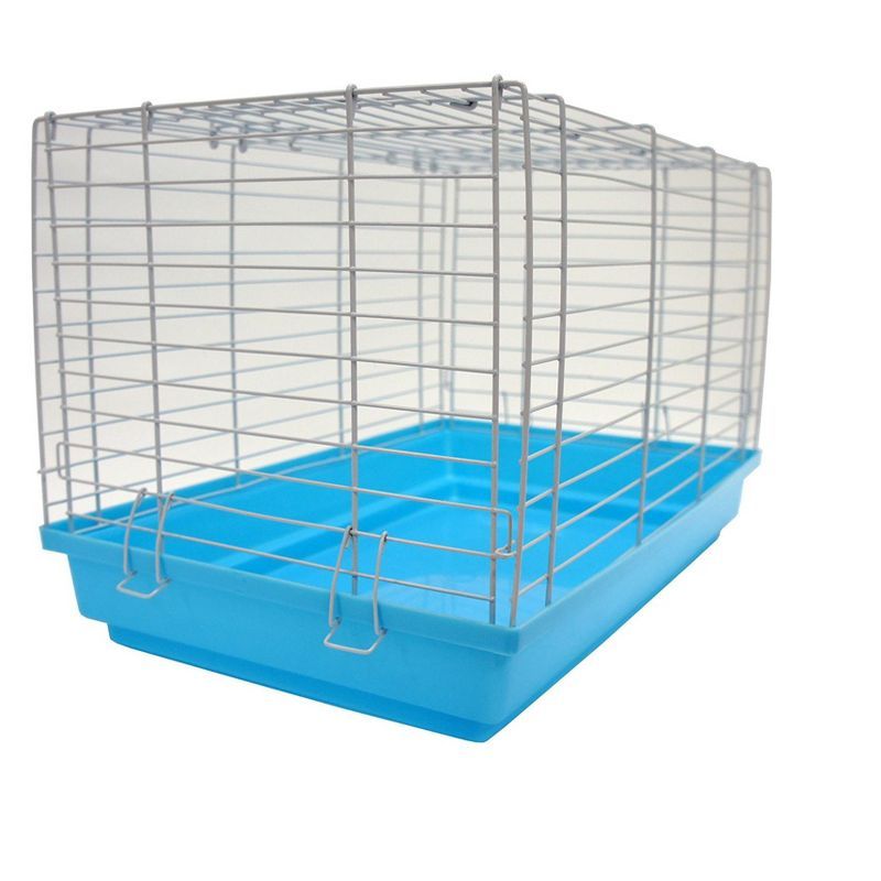 YML 18 Inch Light Blue Small Animal Cage with Metal Bars