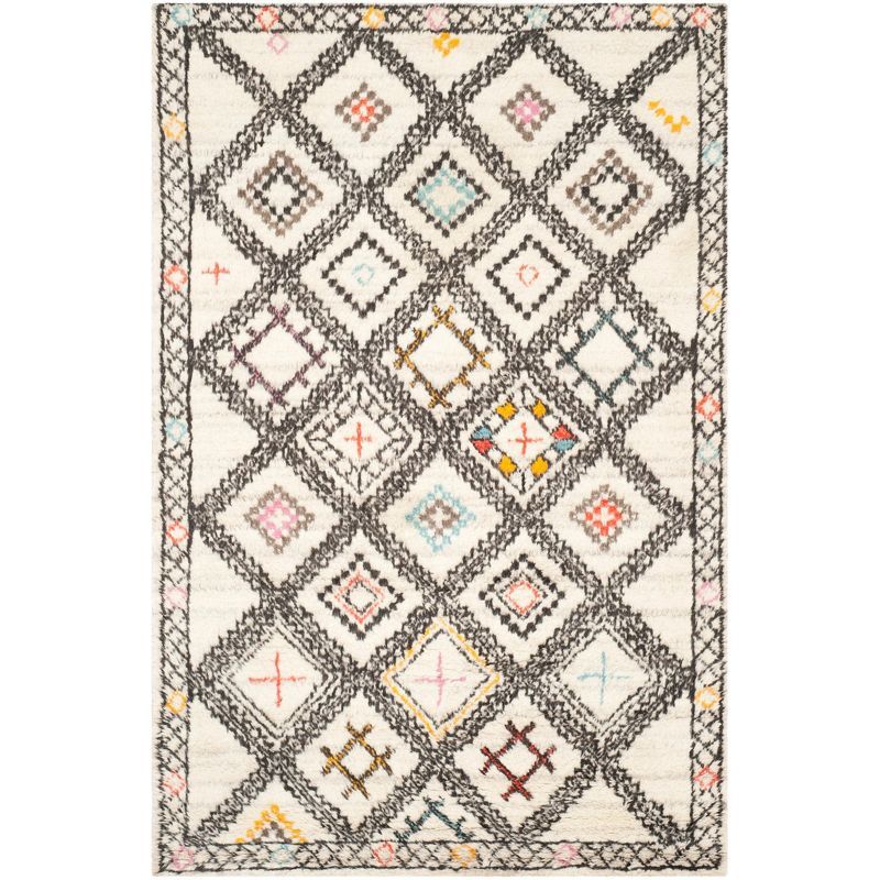 Elevated Tribal Black Wool 6' x 9' Hand-Knotted Area Rug