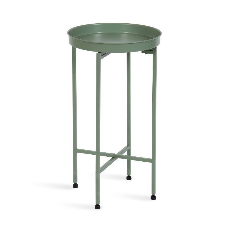 Celia Green Metal Foldable Tray Accent Table