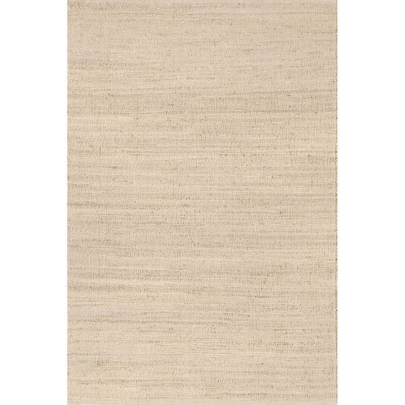 Elfriede Handwoven Jute-Cotton Blend 5x8 Natural Area Rug