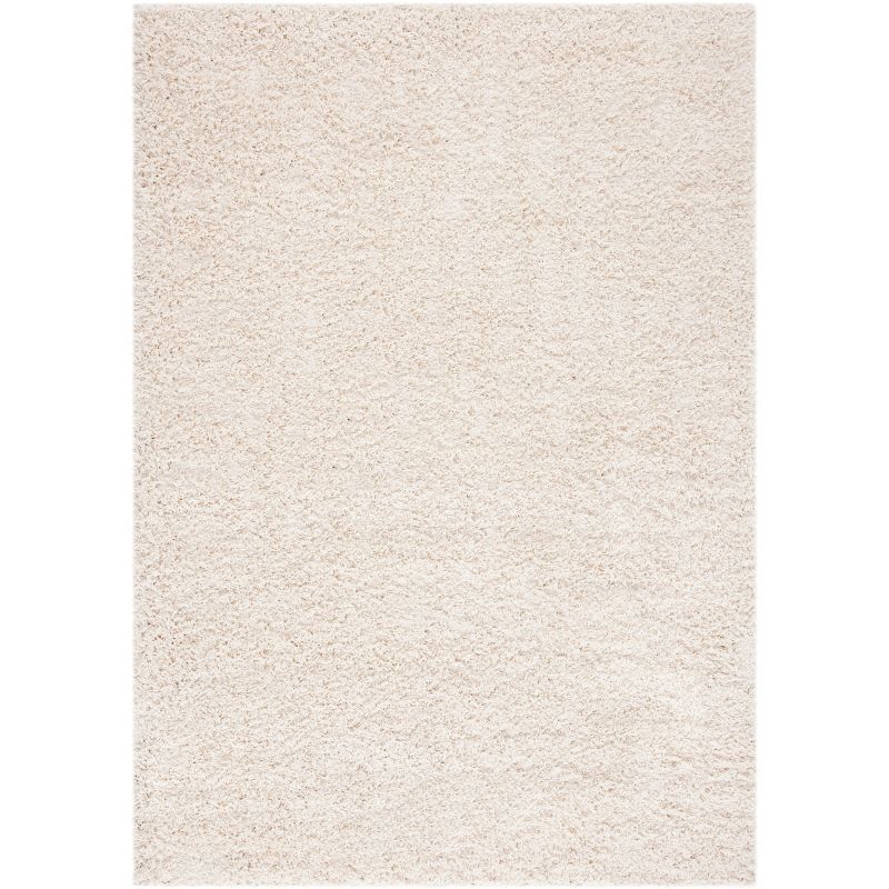 Elysian Ivory 9' x 12' Hand-Knotted Shag Area Rug