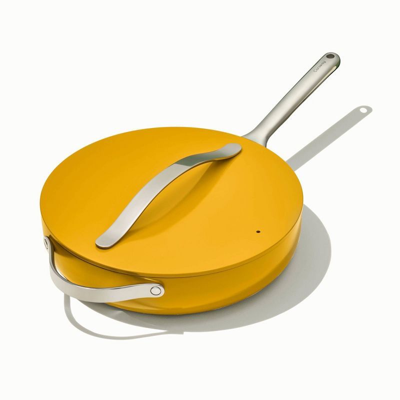 Marigold Non-Stick Aluminum Ceramic 4.5qt Saute Pan with Lid