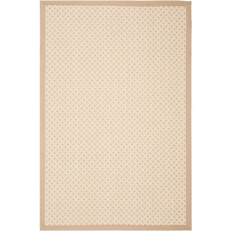 Ivory Elegance Hand-Knotted Wool Rectangular Rug - 3' x 5'