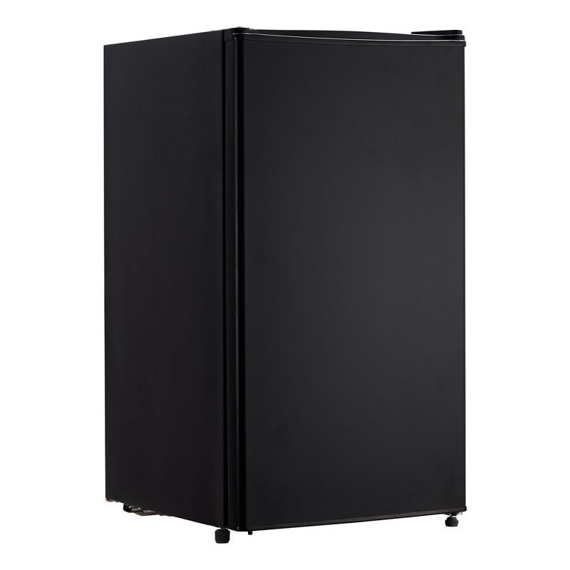 Compact Black 3.2 Cu.Ft Single Door Mini Fridge with Freezer