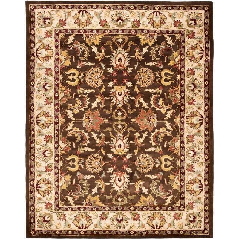 Elegant Traditions Hand-Tufted Wool Area Rug, Brown/Beige, 9' x 12'