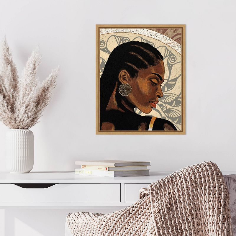 Expressions II by Alonzo Saunders Brown Floater Frame Canvas Print