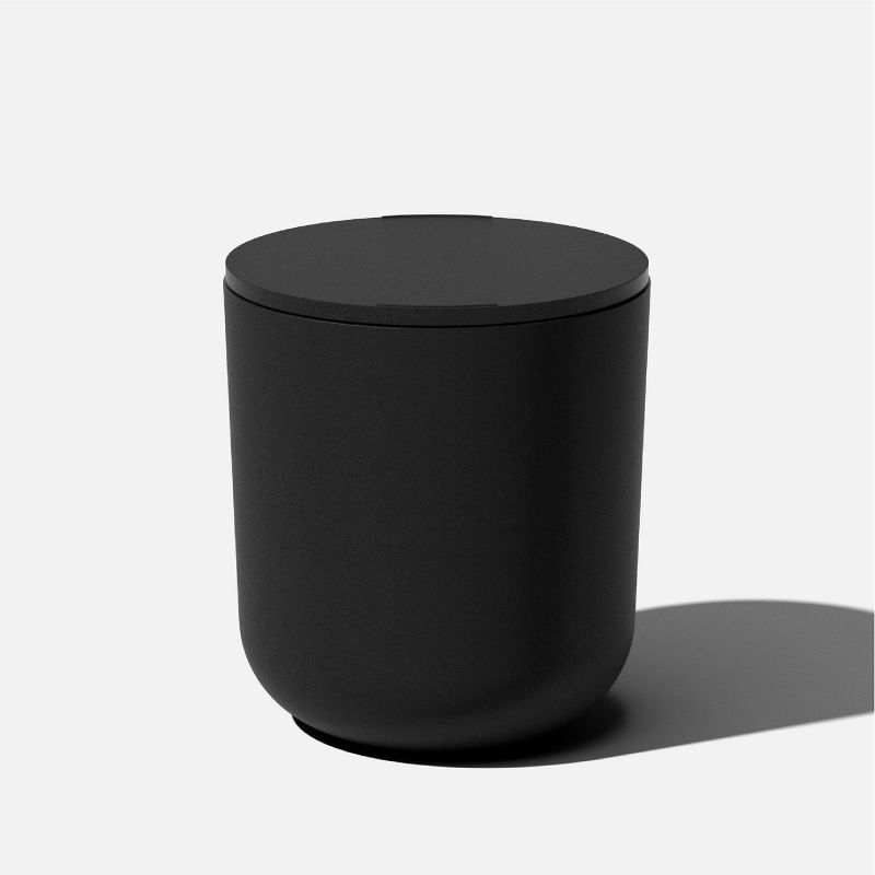 Veradek Black Round Concrete-Plastic Cooler Side Table