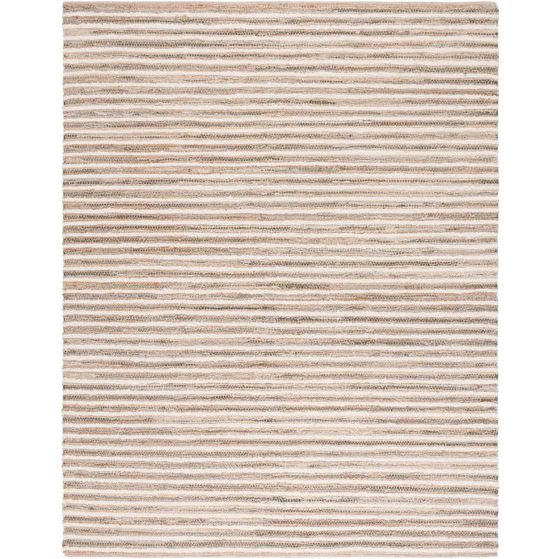 Cape Cod CAP151 Handmade Woven Area Rug - Natural/Green - 8' X 10' - Safavieh