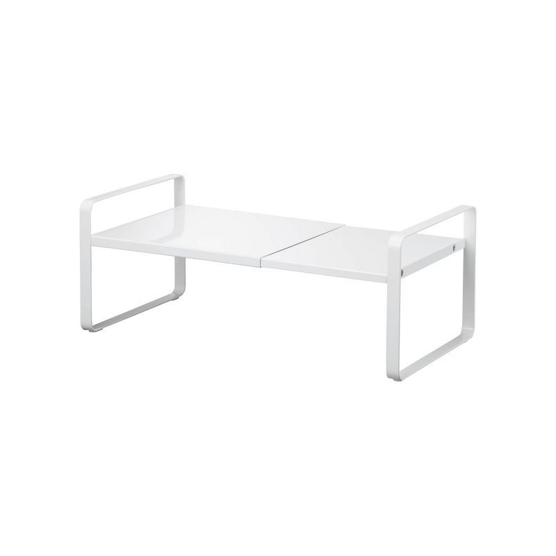 Adjustable White Steel Expandable Kitchen Countertop Organizer