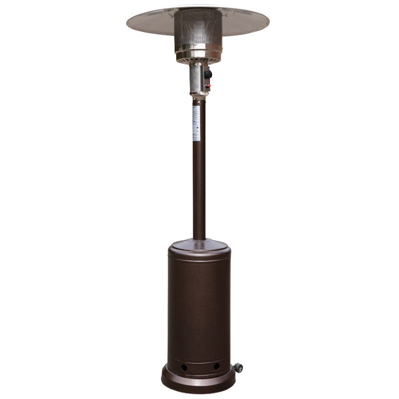 Bronze Stainless Steel 40,000 BTU Propane Patio Heater with Wheels