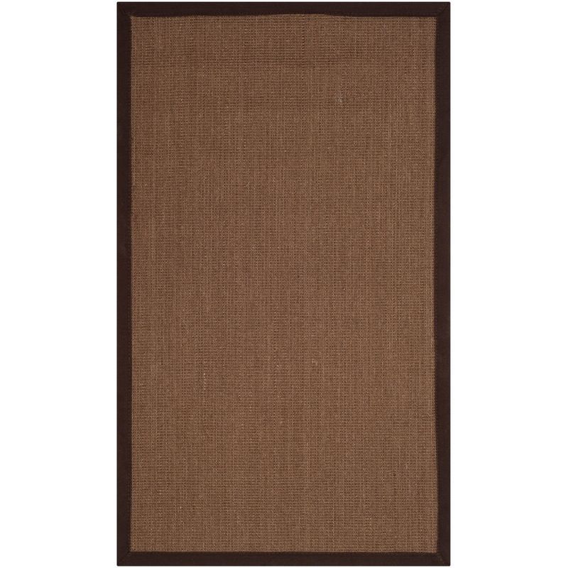 Brown Rectangular Non-slip Sisal Area Rug 2' x 3'