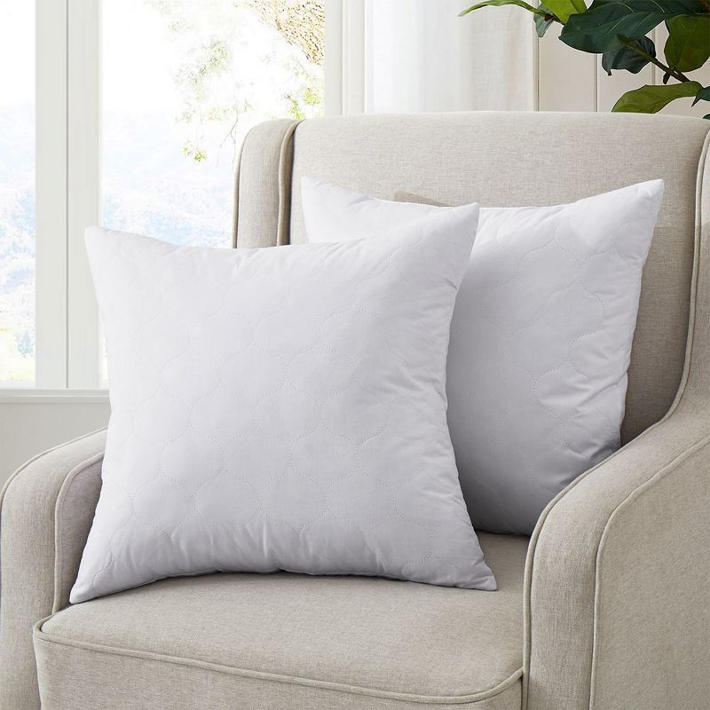 Peace Nest 2 Pack Decorative Throw Pillow Inserts with 100% Cotton Cover