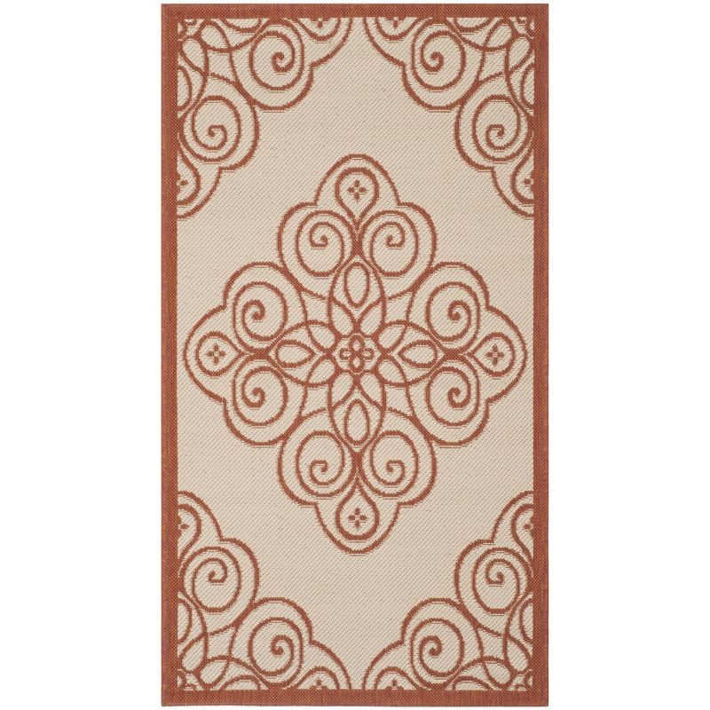 Handmade Rectangular Red Tufted Synthetic Area Rug