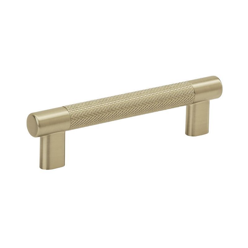 Golden Champagne Knurled Bar Cabinet Pull with Mounting Hardware