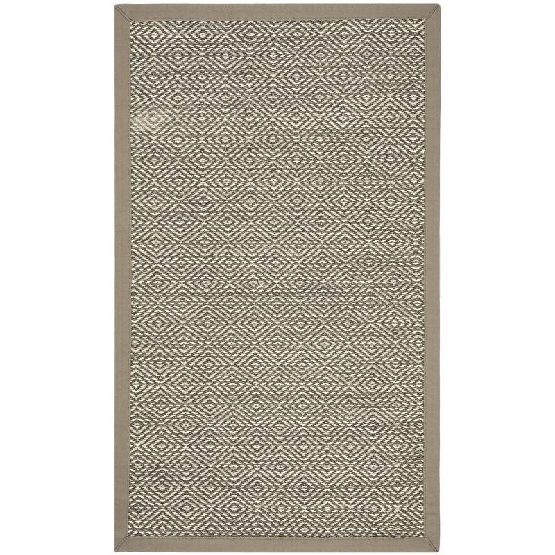 Natural Taupe Flat Woven Cotton Area Rug 3' x 5'