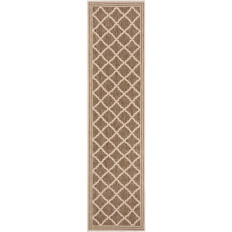 Coastal Charm Easy-Care Beige Synthetic 2' x 8' Runner Rug