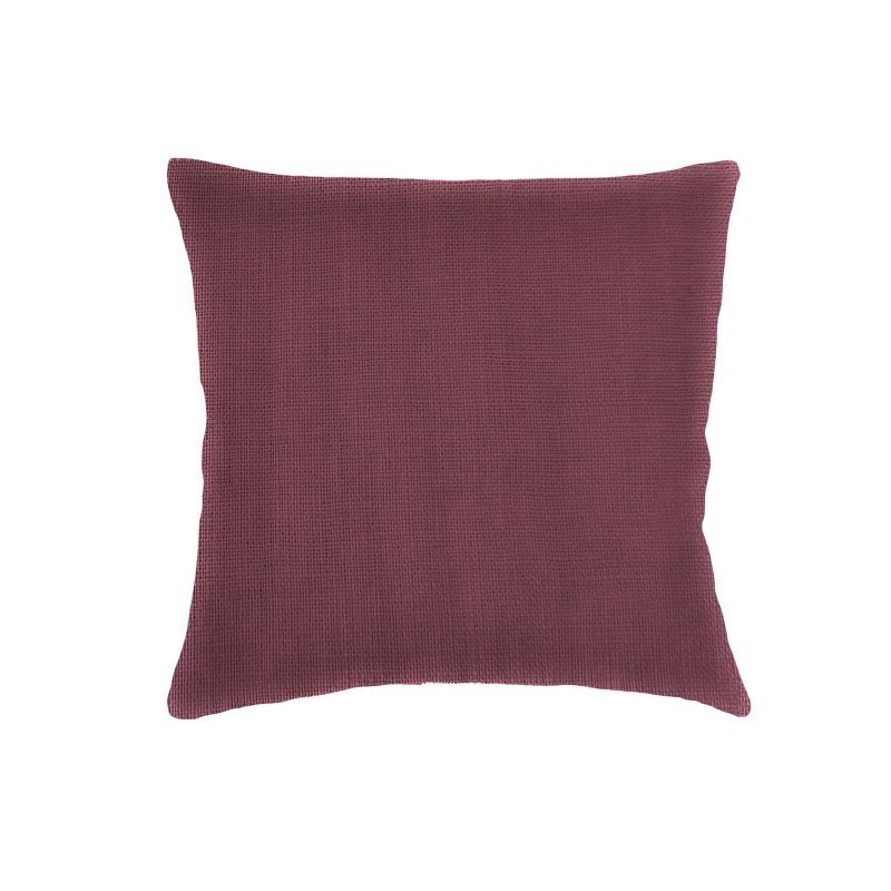 Merlot Red Linen Euro Pillow with Down Alternative Insert