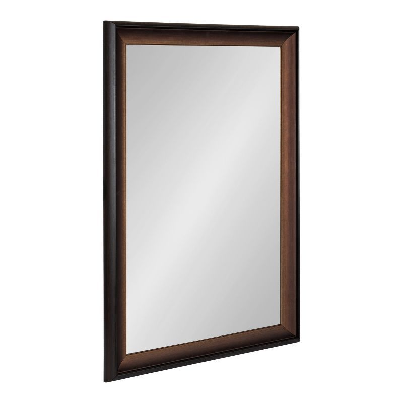 Gotley 24x36 Bronze Rectangular Wall Mirror with Scooped Frame