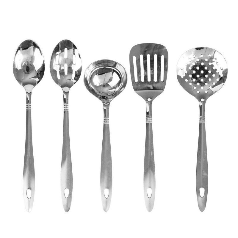 Classic Stainless Steel 5-Piece Kitchen Utensil Set