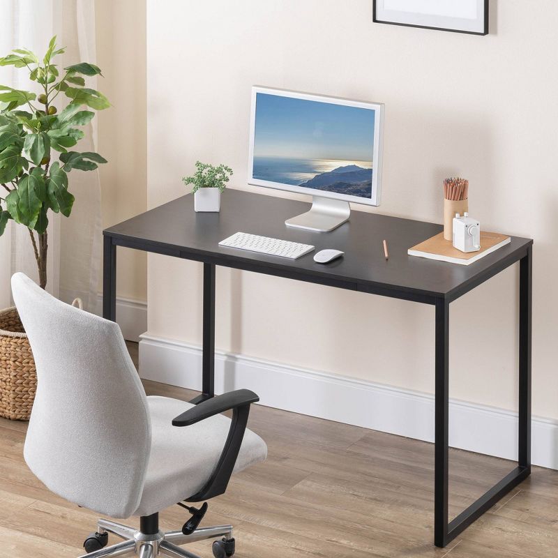 Jennifer 47'' Deep Espresso Metal Frame Desk