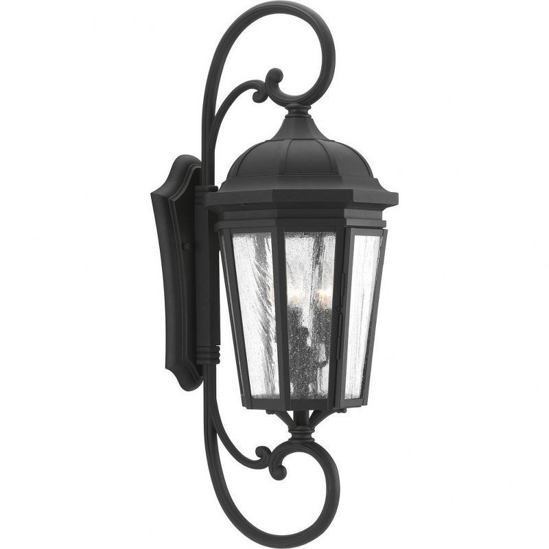 Verdae Black and Bronze 30.5" Outdoor Wall Lantern Sconce