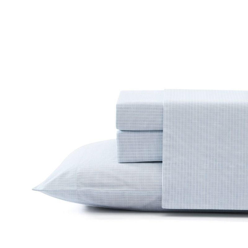 Ala Moana Blue Cotton Percale Queen Sheet Set