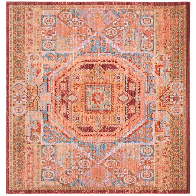 Valencia Multi-Color Hand-Knotted Square Area Rug