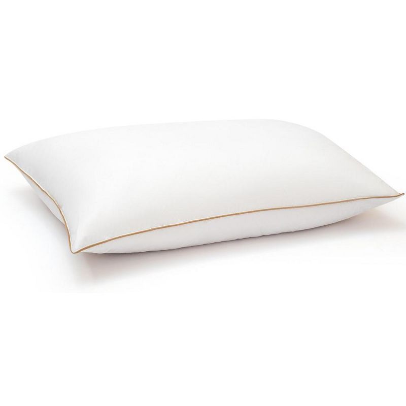 King Size White Cotton Feather Down Pillow