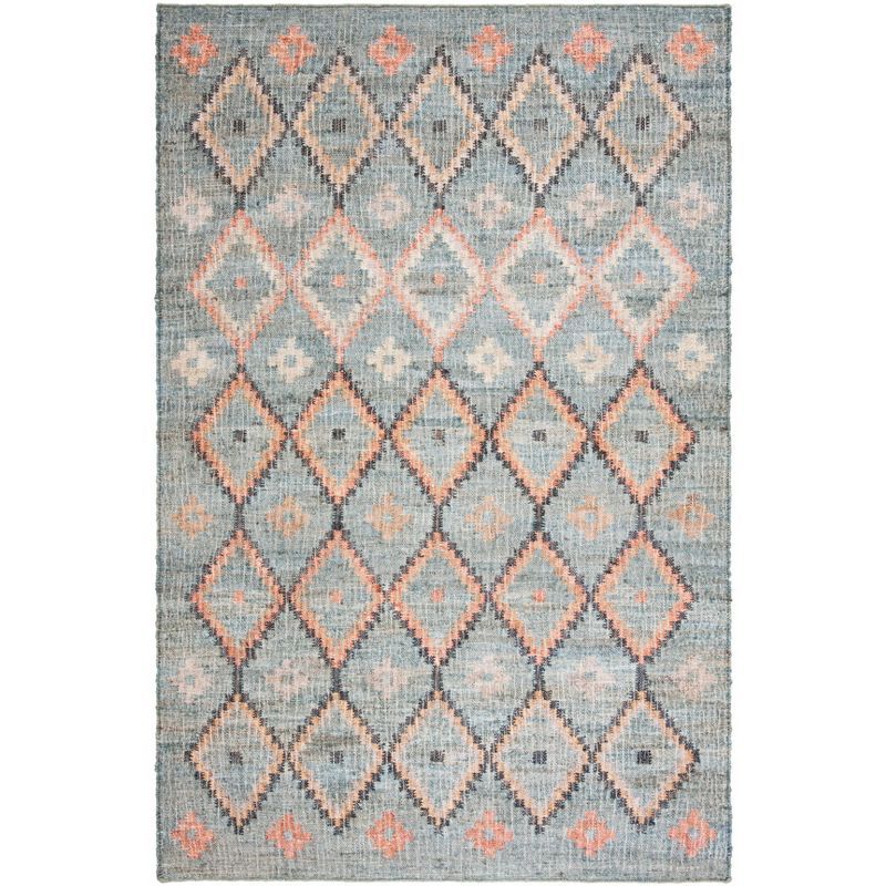 Gray and Gold Handwoven Wool Kilim Area Rug