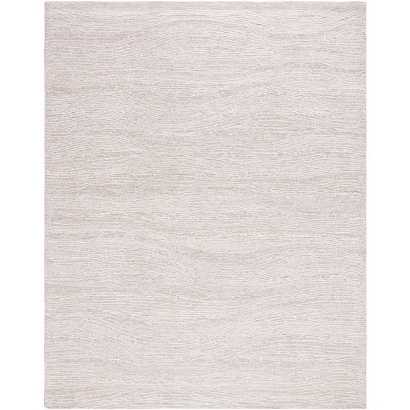 Natural Ivory Hand-Tufted Wool 8' x 10' Area Rug