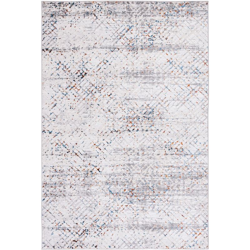 Amelia Gray Synthetic 9' x 12' Hand-Knotted Area Rug