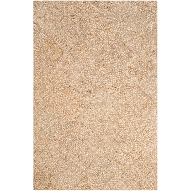 Coastal Charm Hand-Woven Jute Area Rug, Natural, 6' x 9'