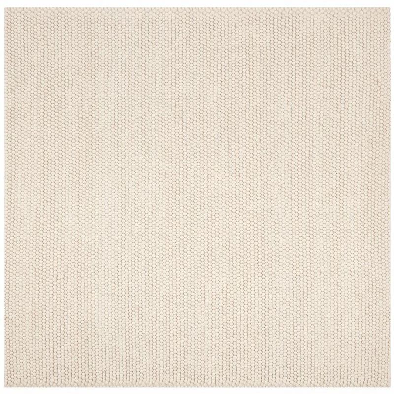 Artisan Ivory Wool 6' x 6' Square Hand-Tufted Area Rug