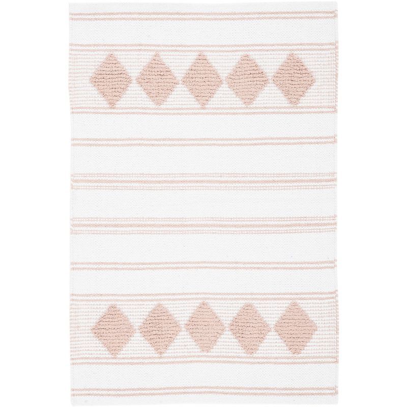 Ivory Cotton Classic Handwoven Flatweave 3'x5' Area Rug
