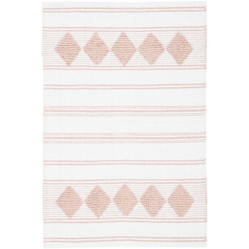 Ivory Cotton Classic Handwoven Flatweave 3'x5' Area Rug