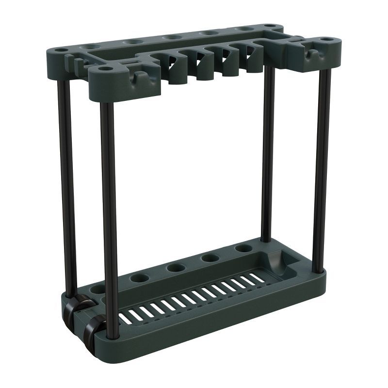 Portable Green Plastic Rolling Garden Tool Organizer