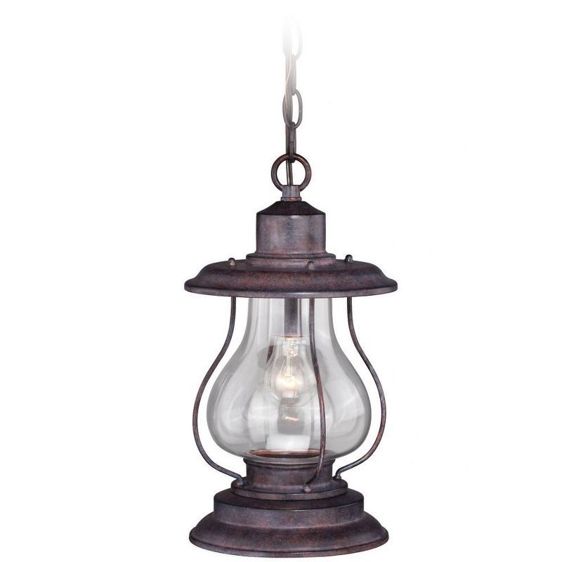 Bronze Mini Nautical Outdoor Lantern with Clear Glass